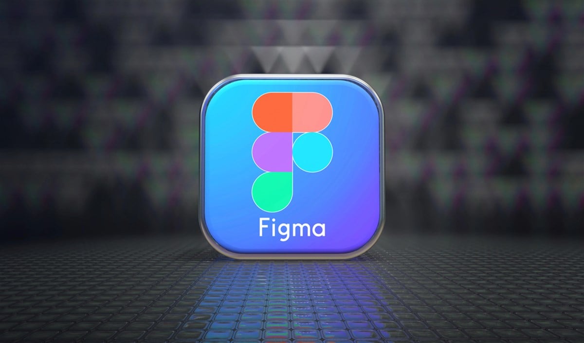 Figma, Interface Design Tool - Social media 3D background design - Visual design work, — Stock Editorial Photography