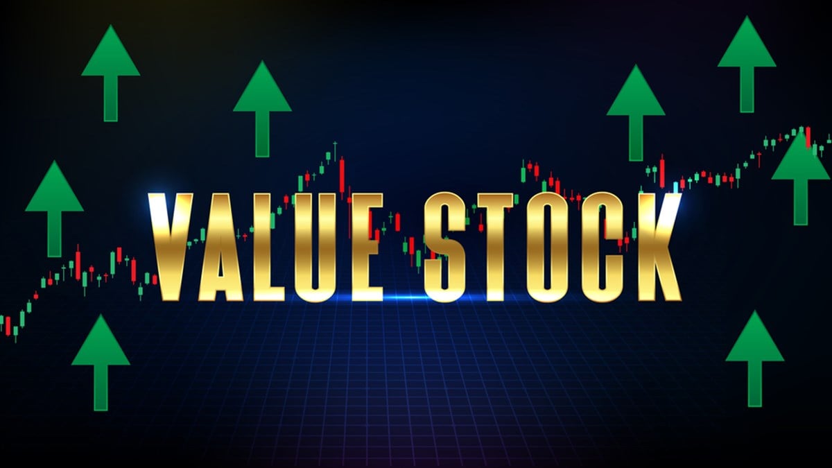 abstract background of value stock market and technical analysis graph