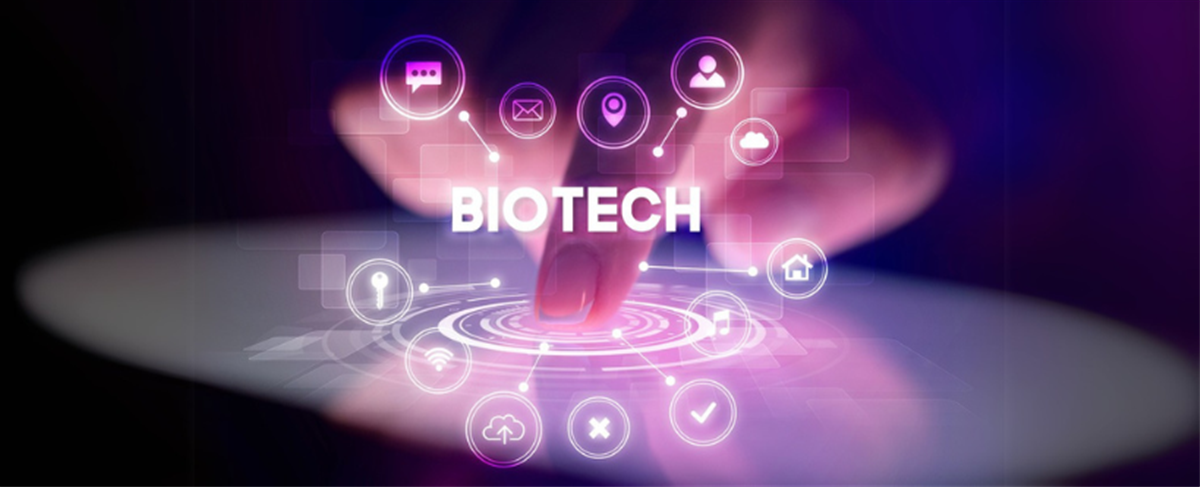 Photo of a finger touching tablet with web technology icons concept