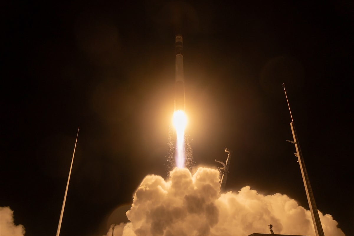 Lift-off of Electron's 63rd mission - Source: Rocket Lab Media Library