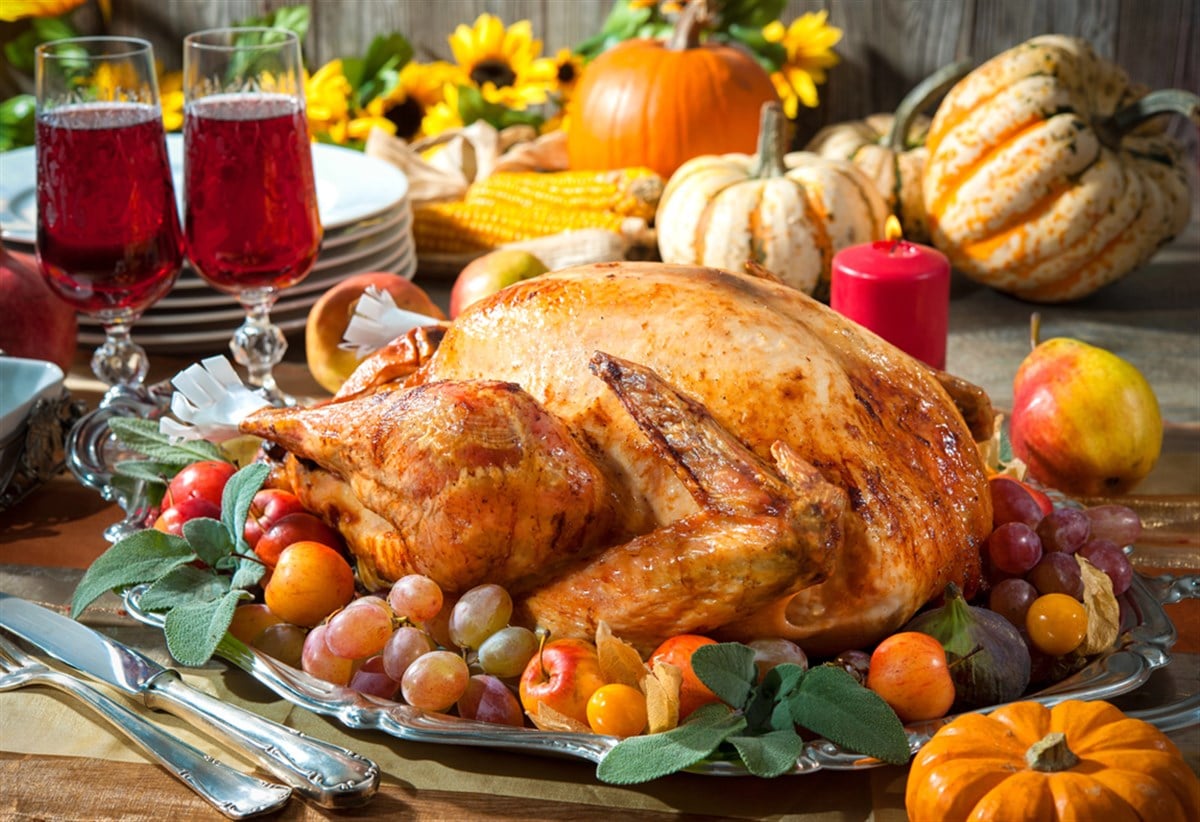 Thanksgiving turkey and tablescape