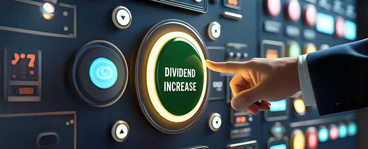 Dividend increase button on control panel