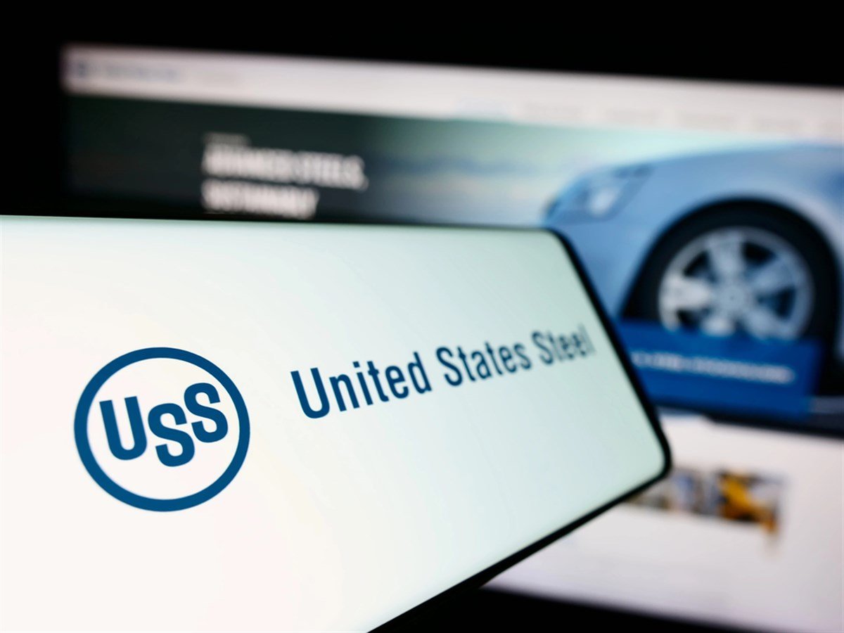 United States Steel logo on smartphone