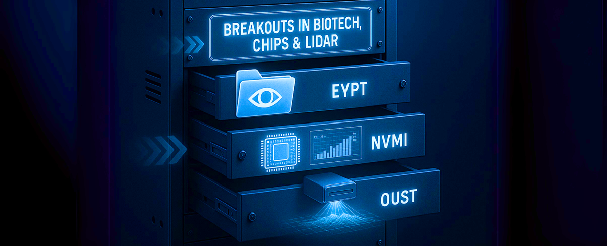 Breakout Rack: Momentum Stocks - This image is an original composition by MarketBeat using licensed and editorial elements. Not for redistribution or reuse.