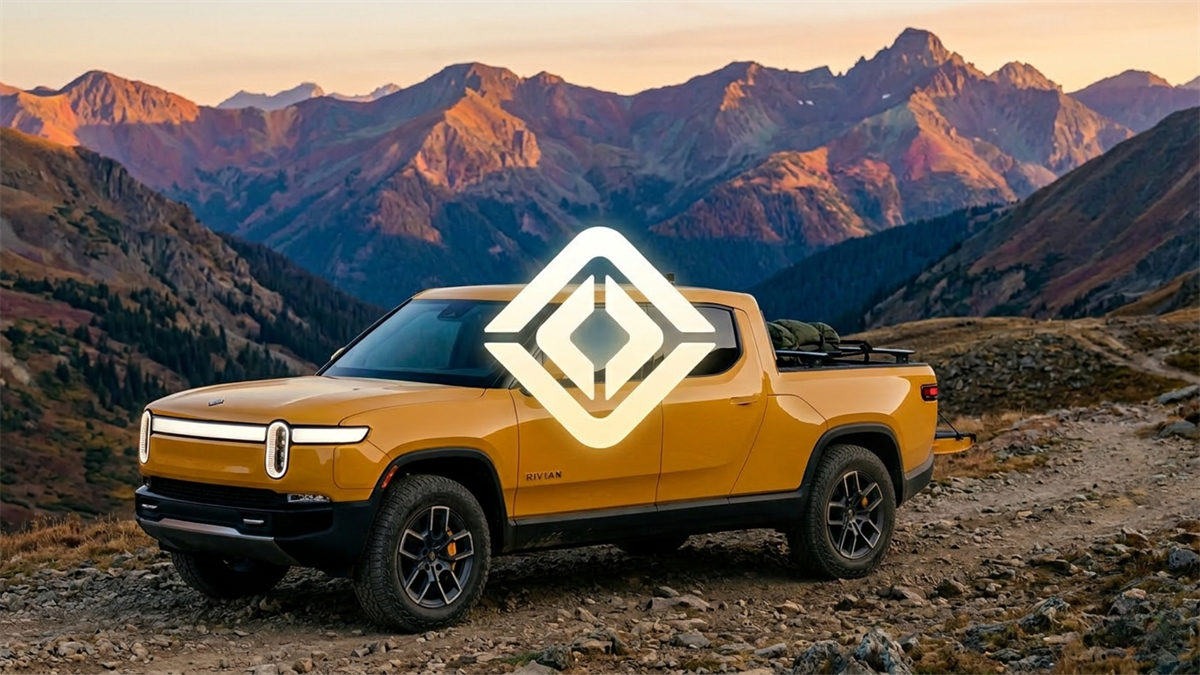 Rivian electric pickup in a mountain setting highlights EV demand