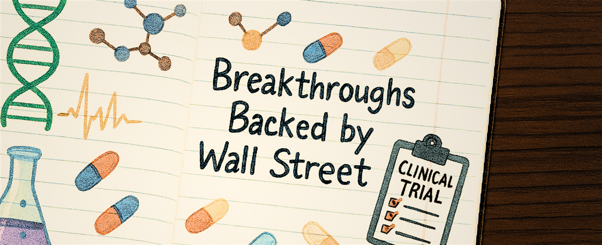 Breakthroughs Backed by Wall Street - This image is an original composition by MarketBeat using licensed and editorial elements. Not for redistribution or reuse.