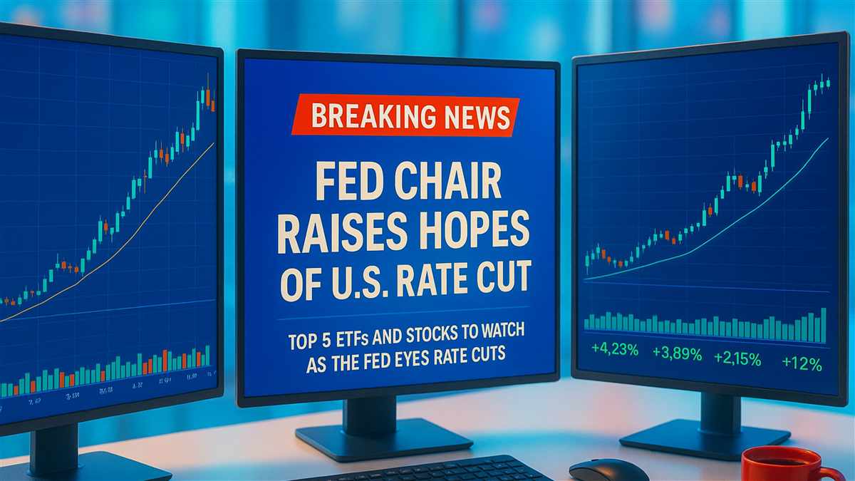 Investor's desk: Top 5 ETFs and Stocks to Watch as the Fed Eyes Rate Cuts