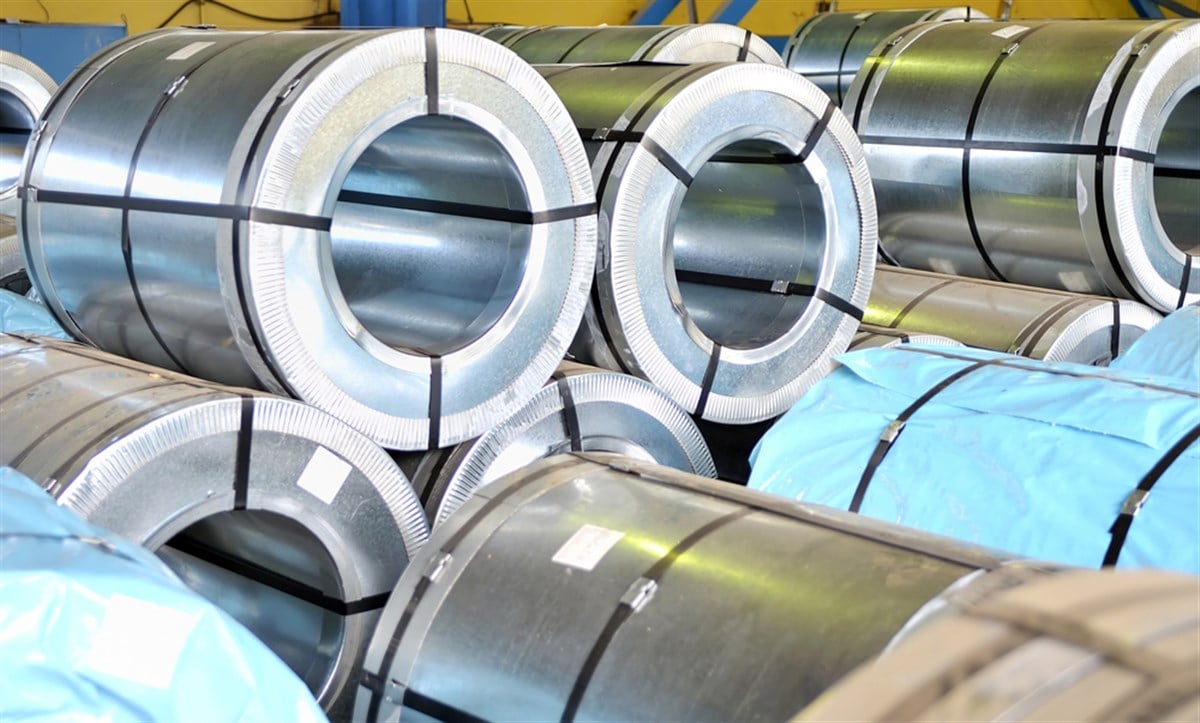 Rolls of steel sheet — Photo