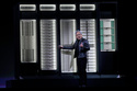 Nvidia CEO Jensen Huang delivers a speech during the Computex 2026 exhibition in Taipei, Taiwan, Monday, June 1, 2026. (AP Photo/Chiang Ying-ying)