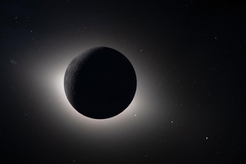 FILE - In this photo provided by NASA and captured by the Artemis II crew from lunar orbit, the moon eclipses the sun on April 6, 2026. (NASA via AP, File)