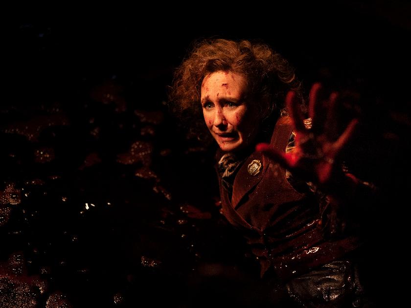 This image released by Warner Bros. Pictures shows Vera Farmiga in a scene from "The Conjuring: Last Rights." (Warner Bros. Pictures via AP)