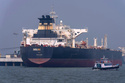 FILE - Liberia-flagged tanker Shenlong Suezmax, carrying crude oil from Saudi Arabia, that arrived clearing the Strait of Hormuz, is seen at the Mumbai Port in Mumbai, India, Thursday, March 12, 2026. (AP Photo/Rafiq Maqbool, File)