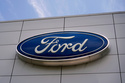 FILE - The Ford logo is displayed above the entrance to the Ford Motor Company Kentucky Truck Plant, Wednesday, April 30, 2025, in Louisville, Ky. (AP Photo/Carolyn Kaster, File)