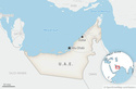 This is a locator map for United Arab Emirates with its capital, Abu Dhabi. (AP Photo)