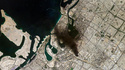 This satellite image provided by Planet Labs PBC shows Dubai, United Arab Emirates, on Sunday, March 1, 2026. (Planet Labs PBC via AP)