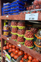 Tomatoes await customers on the shelves of a supermarket in New York on Tuesday, May 26, 2026. (AP Photo/Matt Sedensky)