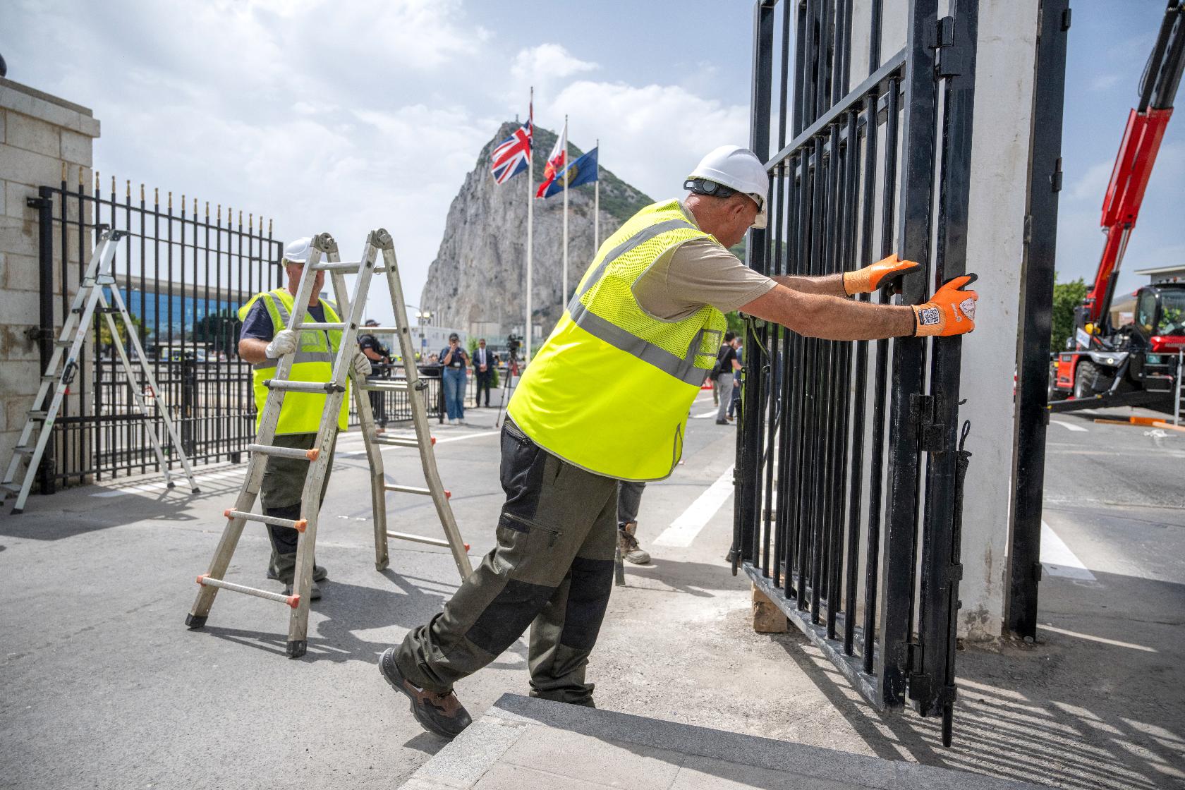 Gibraltar ushers in a new era as British territory's border fence with Spain is removed
