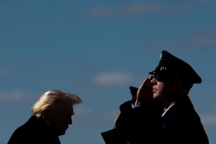 President Donald Trump walks to board Air Force One, Wednesday, March 18, 2026, at Dover Air Force Base, Del., after attending the casualty return for the six crew members of an Air Force refueling aircraft who died when their plane crashed in western Iraq while supporting operations against Iran. (AP Photo/Julia Demaree Nikhinson)