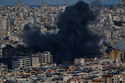 Smoke rises following an Israeli airstrike in Dahiyeh, Beirut's southern suburbs, Lebanon, Monday, March 9, 2026. (AP Photo/Bilal Hussein)