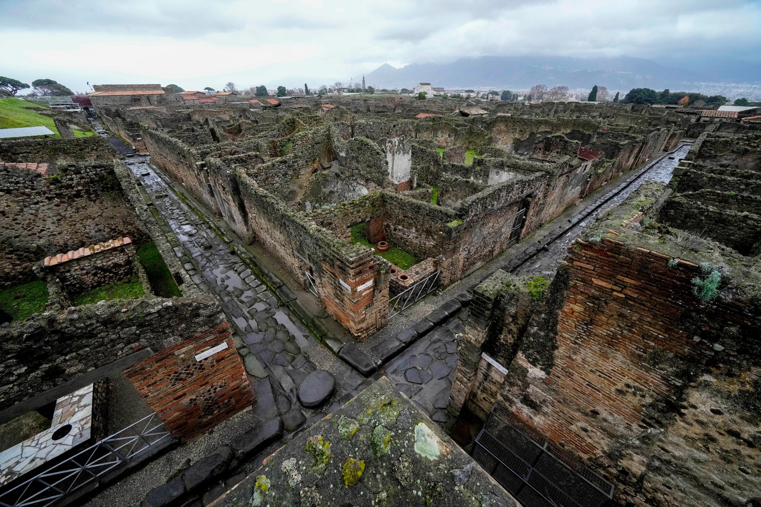 FILE - A view of the Pompeii Archeological Park, near Naples, southern Italy, on Dec. 14, 2022. (AP Photo/Andrew Medichini, File)