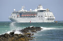 FILE - In this June 20, 2016 file photo, the Royal Caribbean cruise ship Empress of the Seas heads out of PortMiami, in Miami Beach, Fla. A federal judge has ruled for Florida in a lawsuit challenging the U.S. Centers for Disease Control and Prevention order making it difficult for cruise ships to sail due to the coronavirus pandemic. U.S. District Judge Steven Merryday wrote in a 124-page decision Friday, June 18, 2021 that Florida would be harmed if the CDC order effectively blocking most cruises were to continue.(AP Photo/Lynne Sladky, File)