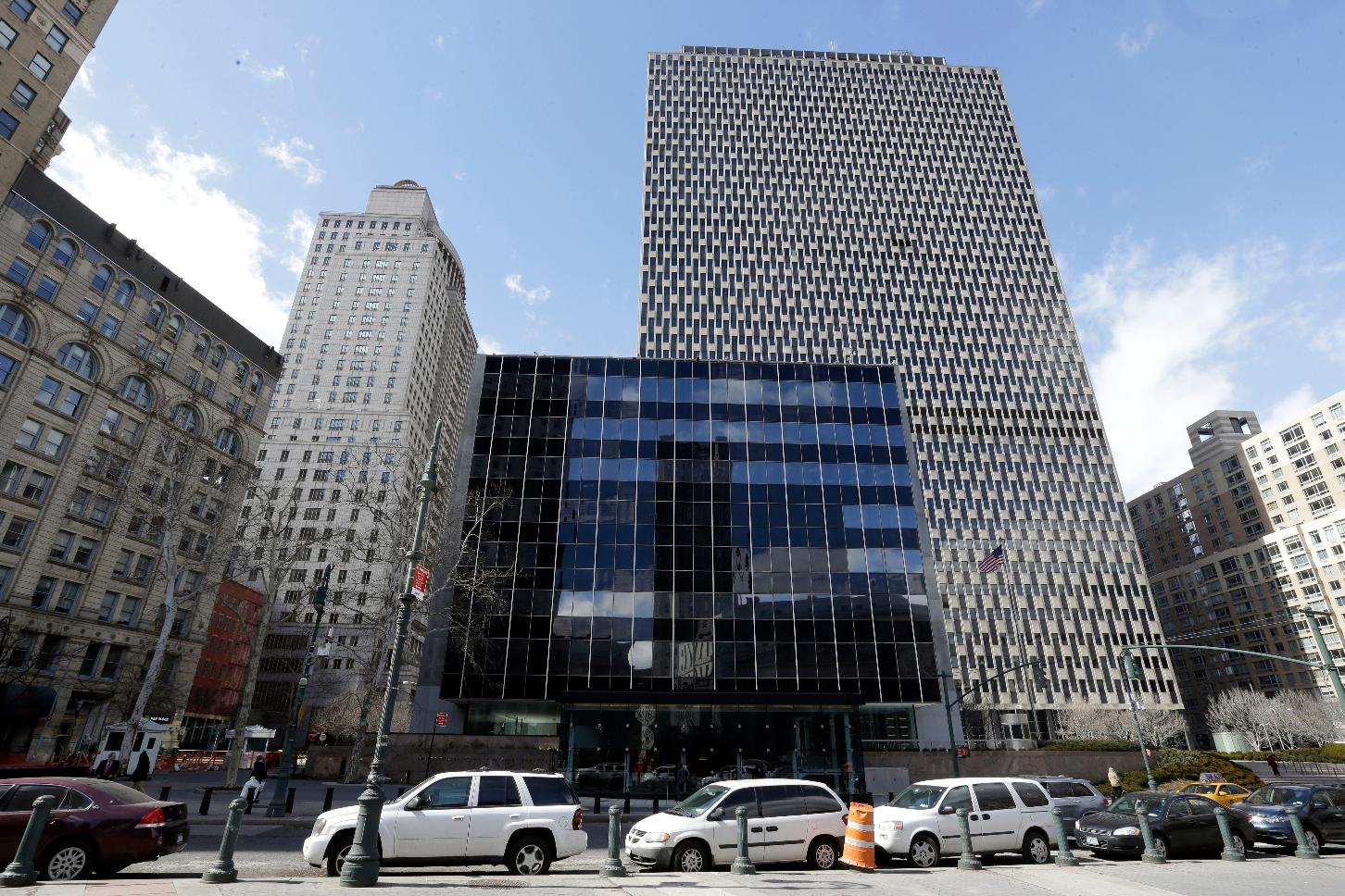 FILE - The United States Court of International Trade is seen in front of the Jacob K. Javits Federal building in this, March 18, 2015 photo, in New York. (AP Photo/Mary Altaffer, file)