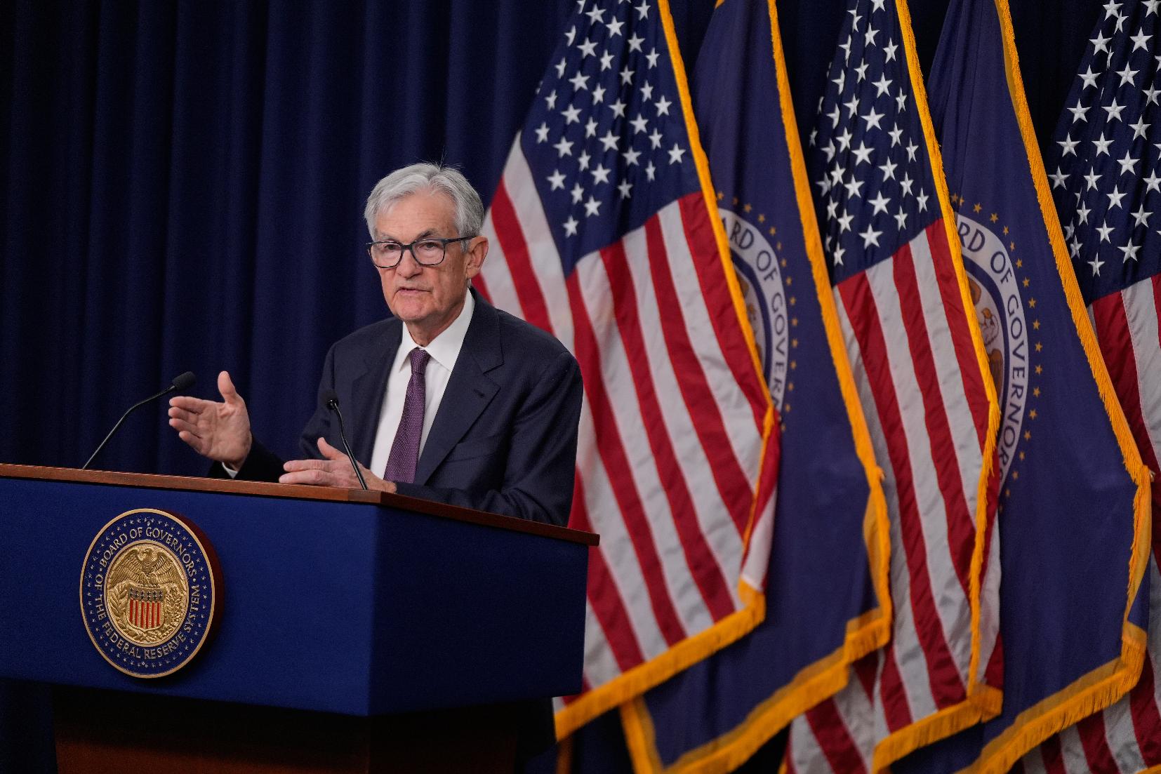Federal Reserve Chair Jerome Powell speaks during a news conference Wednesday, March 18, 2026, in Washington. (AP Photo/Manuel Balce Ceneta)