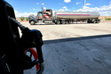 A tanker truck delivers more fuel to a tribally owned gas station along Interstate 25 near San Felipe Pueblo, New Mexico, on Thursday, April 9, 2026. (AP Photo/Susan Montoya Bryan)