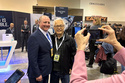 FILE - Berkshire Hathaway Vice Chairman Greg Abel poses for pictures with shareholders while touring the booths Berkshires companies set up, May 3, 2024, in Omaha, Neb. (AP Photo/Josh Funk, file)