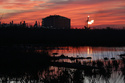 FILE - A flare burns at Venture Global LNG in Cameron, La., April 21, 2022. (AP Photo/Martha Irvine, File)