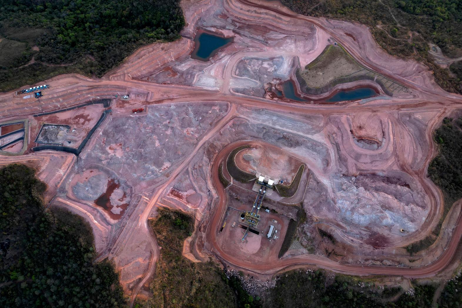 FILE - A mine operated by Serra Verde Mining in Minacu, Goias state, Brazil, Monday, July 28, 2025, produces rare earth elements, including neodymium, praseodymium, terbium and dysprosium which are essential for the production of permanent magnets. (AP Photo/Eraldo Peres, File)