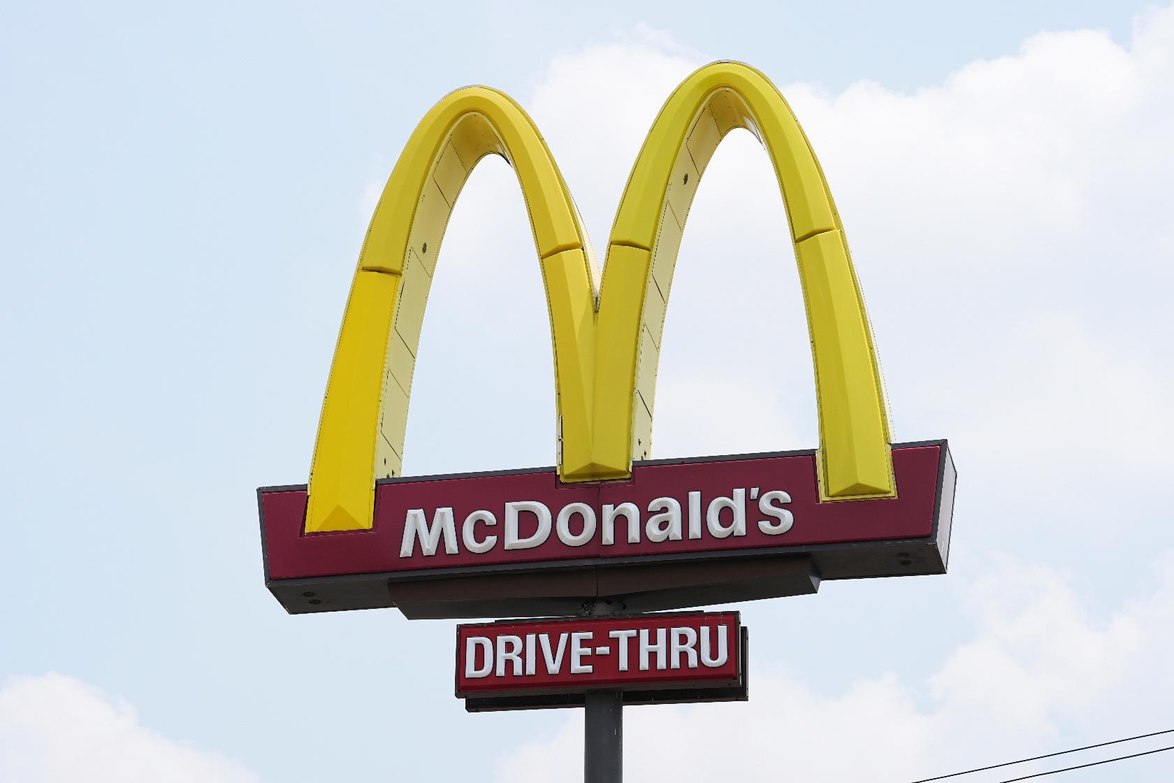 FILE - A sign for a McDonald's restaurant in Philadelphia, on Friday, June 6, 2025. (AP Photo/Matt Rourke, File)