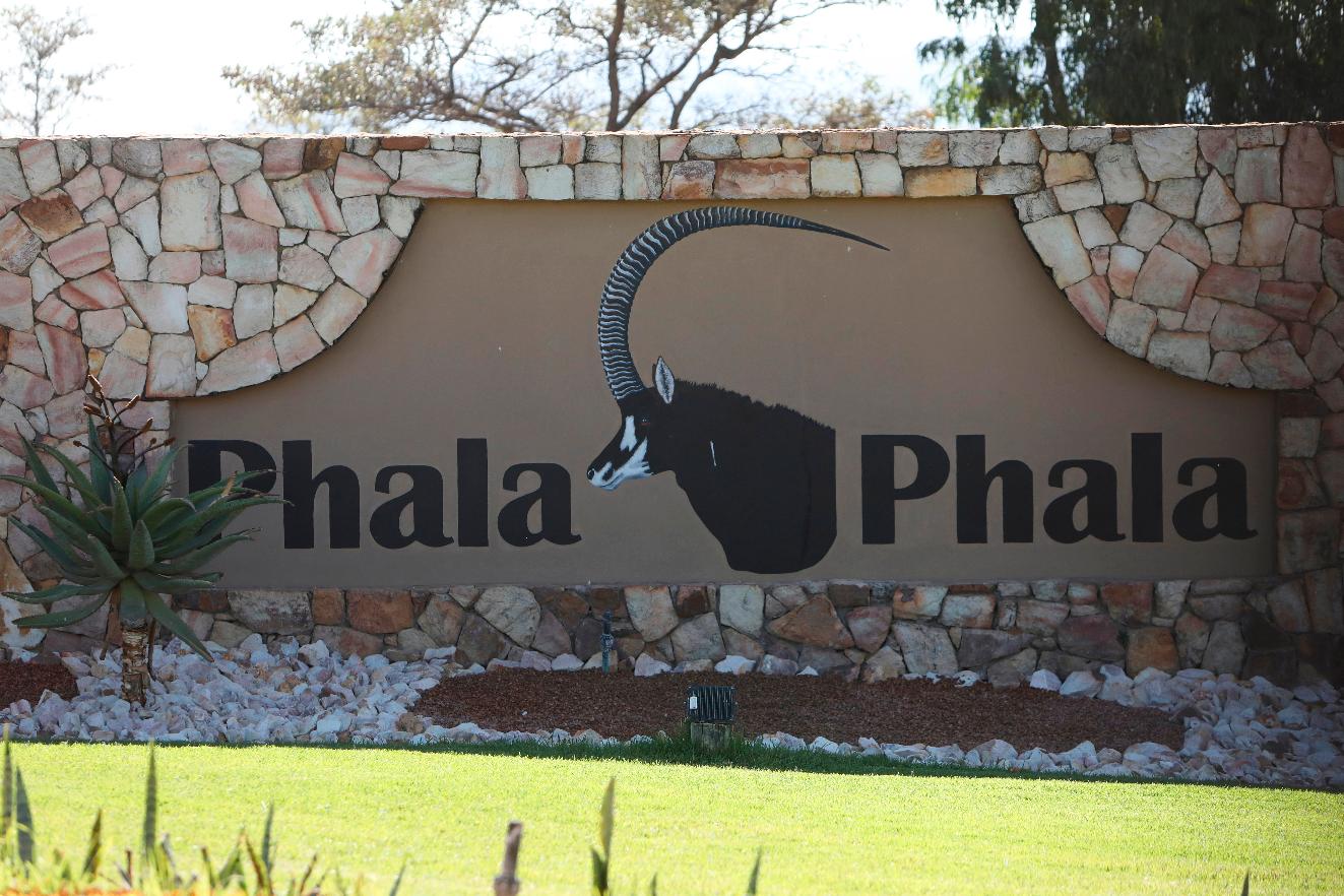 FILE — The entrance to the wildlife Ranch of South African President Cyril Ramaphosa, Phala Phala Wildlife Farm in Bela Bela, South Africa, June 3, 2022. (AP Photo, File)