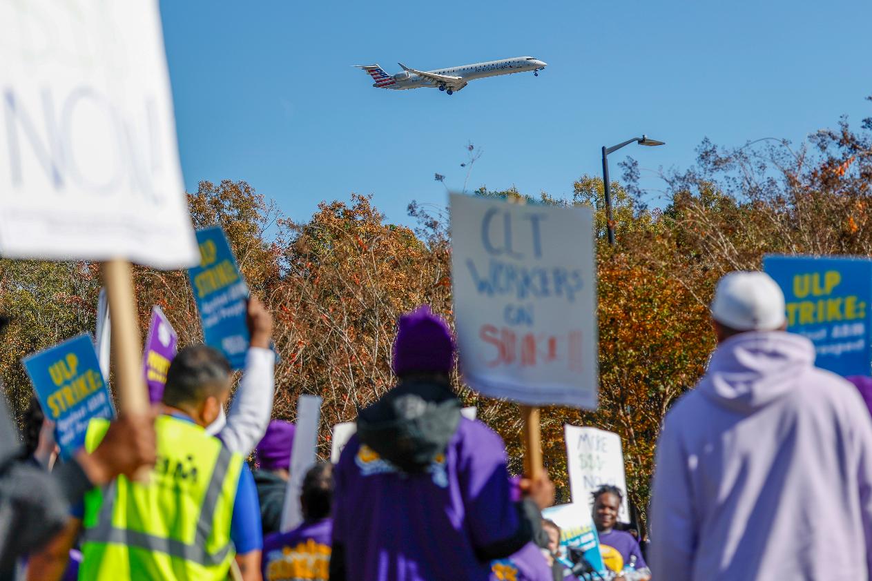 Charlotte Airport Workers Strike