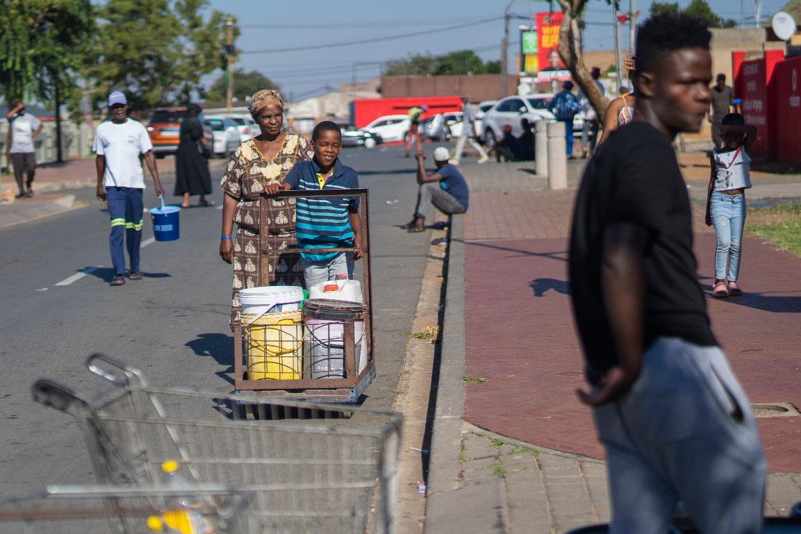 Taps have run dry across South Africa's largest city in an ...