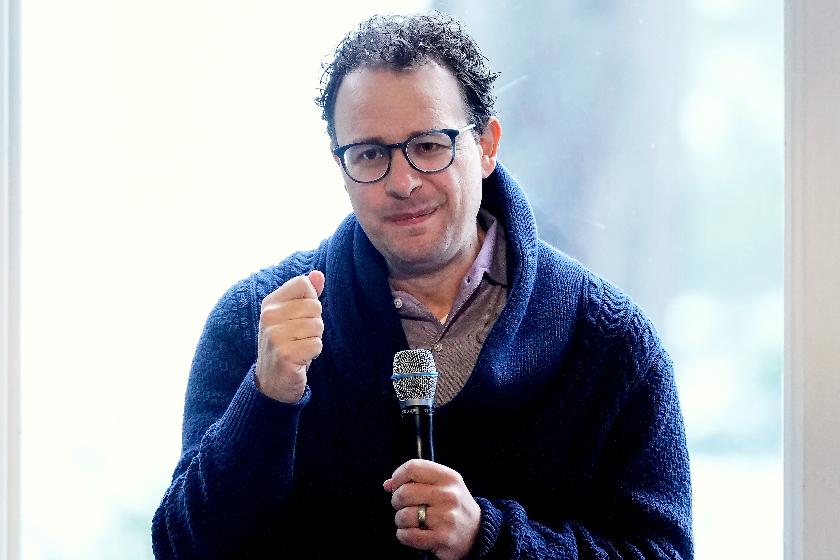 FILE - Dario Amodei, CEO & Co-Founder of Anthropic, speaks on a panel at the convening of the International Network of AI Safety Institutes at the Golden Gate Club at the Presidio in San Francisco, Nov. 20, 2024. (AP Photo/Jeff Chiu, File)