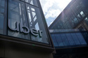 FILE - An Uber sign is displayed at the company's headquarters, in San Francisco, Sept. 12, 2022. (AP Photo/Jeff Chiu, File)