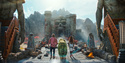 This image released by Amazon MGM Studios shows Nicholas Galitzine and Camila Mendes in a scene from "Masters of the Universe." (Amazon MGM Studios via AP)