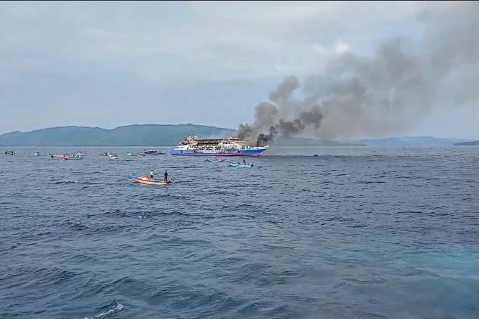 Indonesia Ship Fire