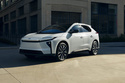 This photo provided by Toyota shows the 2026 bZ. The 2026 Toyota bZ isn't flashy, but a comfortable cabin and intuitive tech make it a great daily driver. (Courtesy of Toyota Motor Sales U.S.A. via AP)