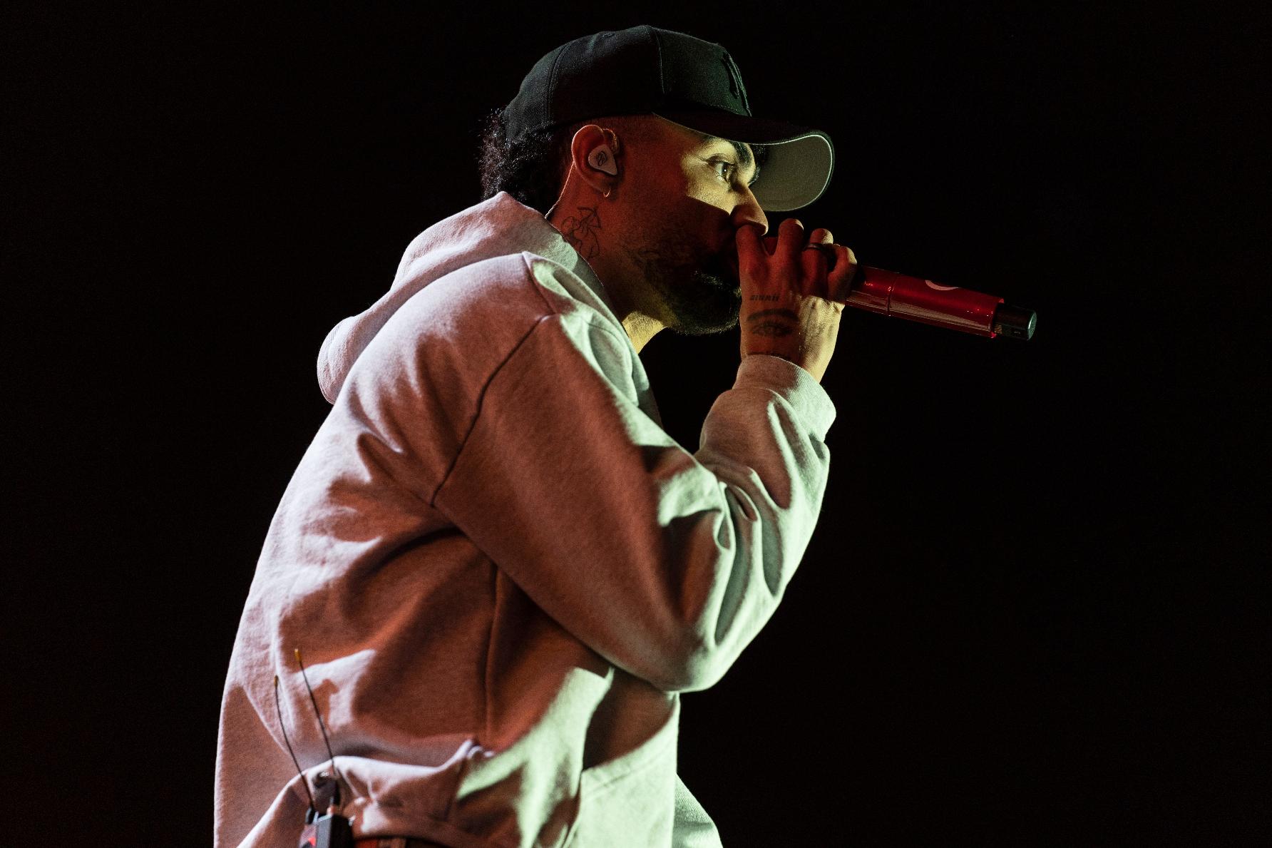 FILE - Puerto Rican singer Jay Wheeler performs during the Coca-Cola Flow Fest music festival in Mexico City, Nov. 24, 2024. (AP Photo/Felix Marquez, File)