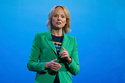 FILE - Points of Light president and CEO Jennifer Sirangelo speaks at the 2025 Points of Light Conference in New Orleans on June 6, 2025. (AP Photo/Matthew Hinton, File)