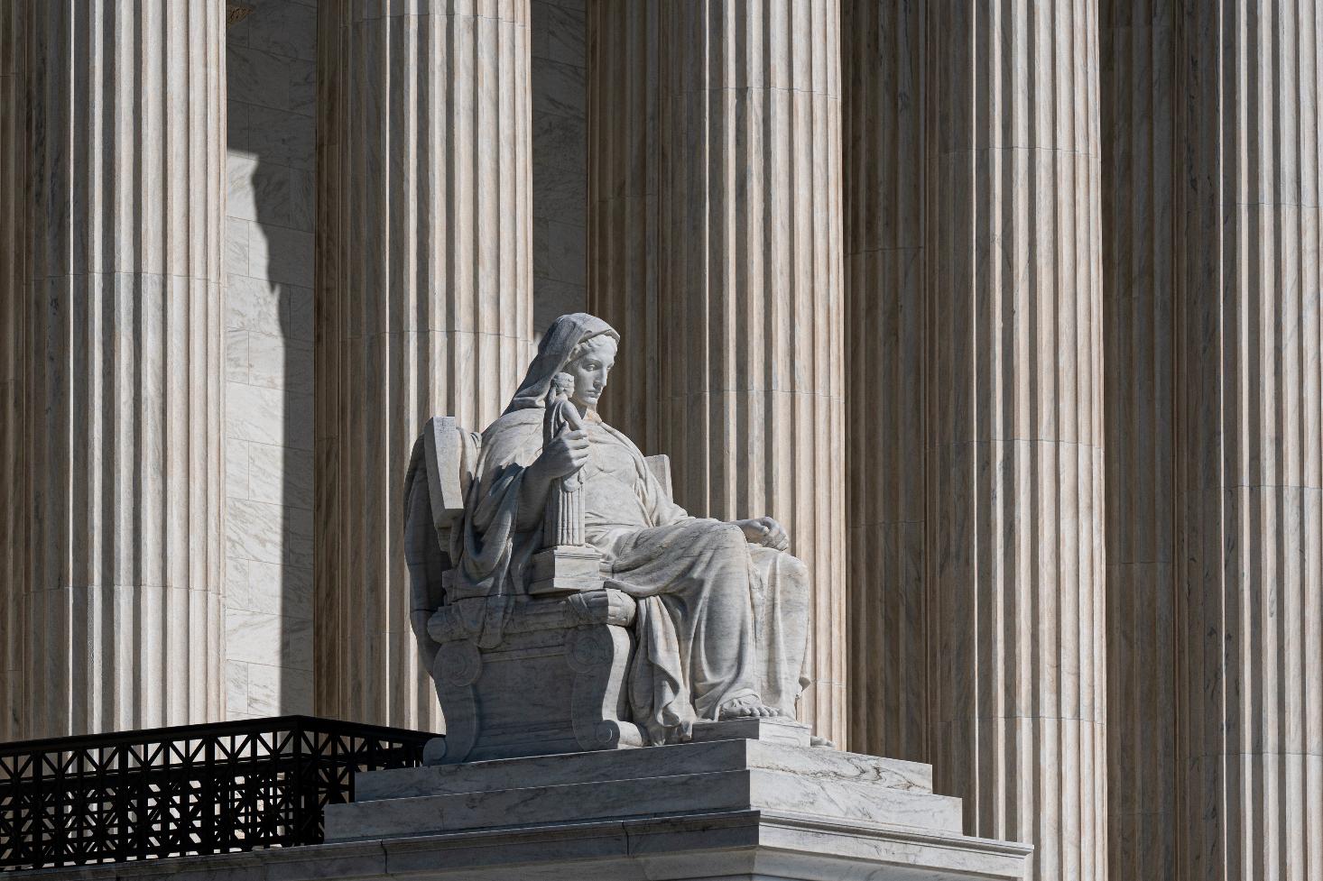The Supreme Court is seen in Washington, Monday, May 18, 2026. (AP Photo/J. Scott Applewhite)