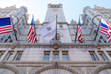 FILE - The Waldorf Astoria, formerly the Trump International Hotel, in the Old Post Office building, Aug. 18, 2022, in Washington. (AP Photo/Andrew Harnik, File)
