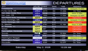 The message board shows Spirit Airlines cancelled flights at Fort Lauderdale-Hollywood International Airport on Saturday, May 2, 2026. (Mike Stocker /South Florida Sun-Sentinel via AP)