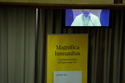 Pope Leo XIV, left, attends the presentation of his first encyclical, "Magnifica humanitas: On Safeguarding the Human Person in the Time of Artificial Intelligence," at the Vatican, Monday, May 25, 2026. (AP Photo/Alessandra Tarantino)