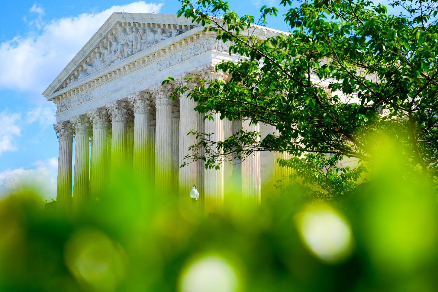 The U.S. Supreme Court is seen Friday, April 17, 2026, in Washington. (AP Photo/Mariam Zuhaib)