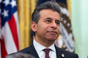Dr. Marty Makary, Food and Drug Administration (FDA) commissioner, attends an event on health care affordability in the Oval Office at the White House, Thursday, April 23, 2026, in Washington. (AP Photo/Mark Schiefelbein)