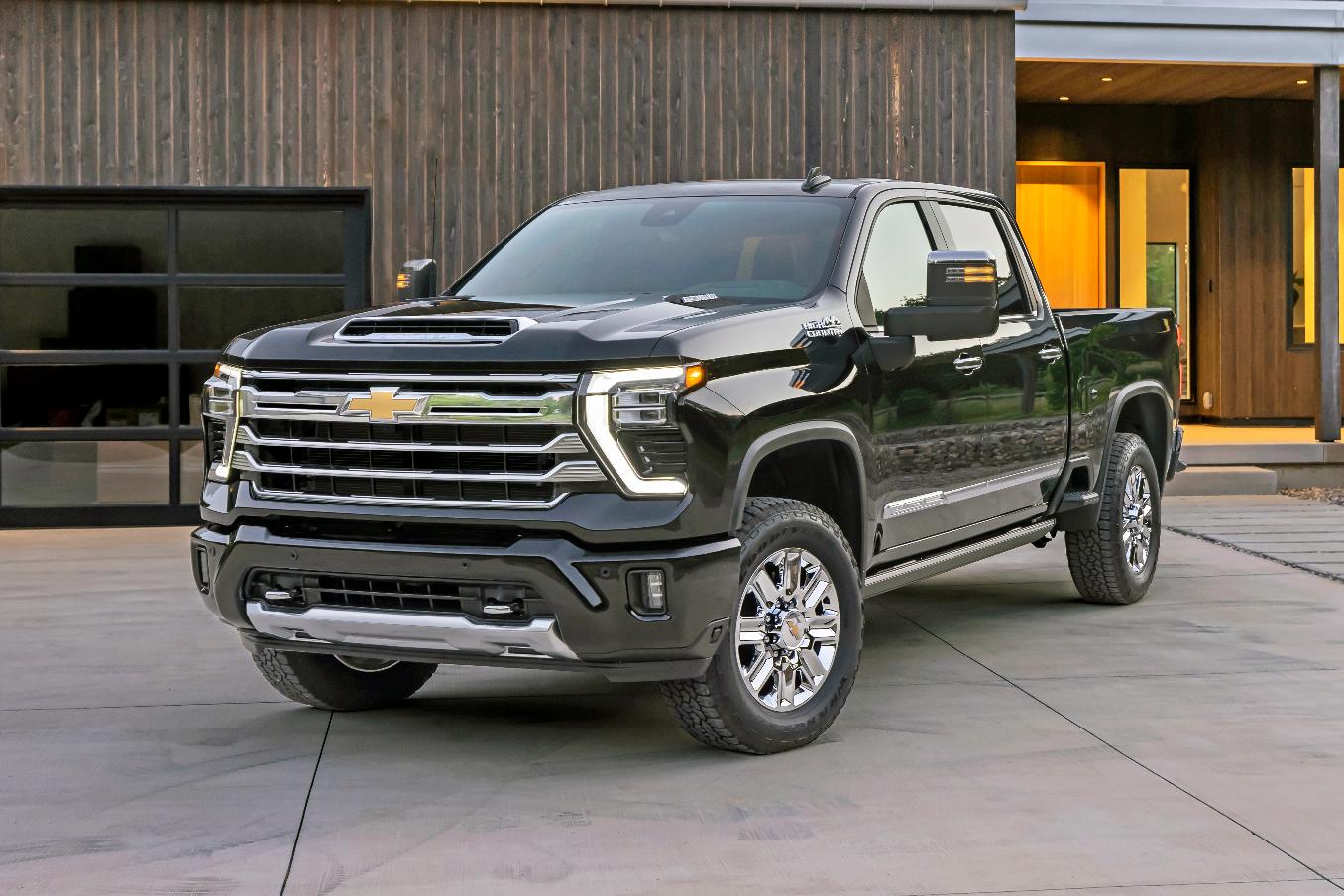 This photo provided by General Motors, shows the Chevrolet Silverado 2500 HD, a heavy-duty pickup truck that received several exterior and drivetrain updates for 2024. (Courtesy of General Motors via AP)