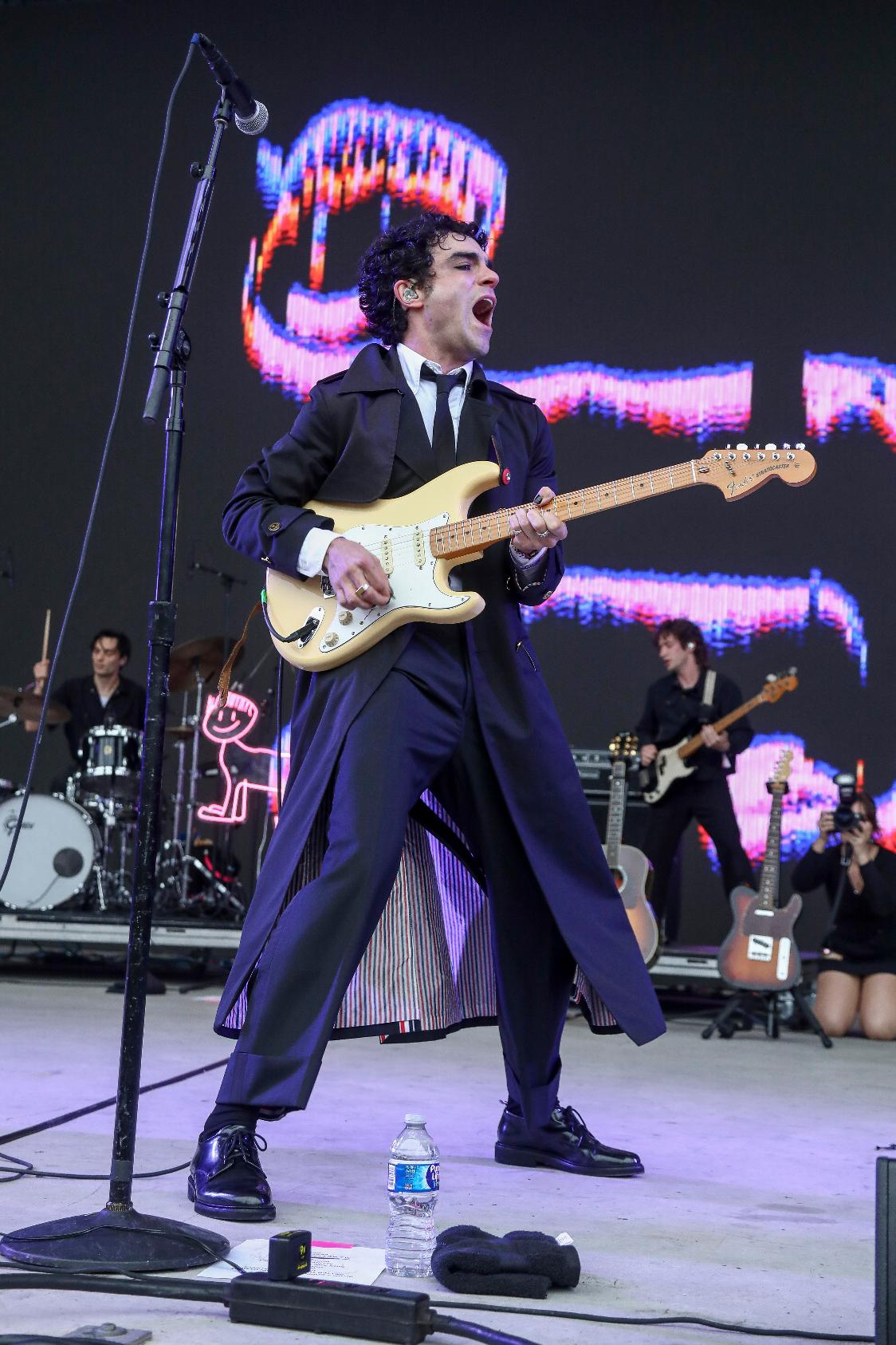 Singer-songwriter Samuel Holden Jaffe, who goes by the stage name Del Water Gap, performs during the All Things Go Music Festival on Saturday, Sept. 28, 2024, at Forest Hills Stadium in Forest Hills, N.Y. (Photo by Andy Kropa/Invision/AP)